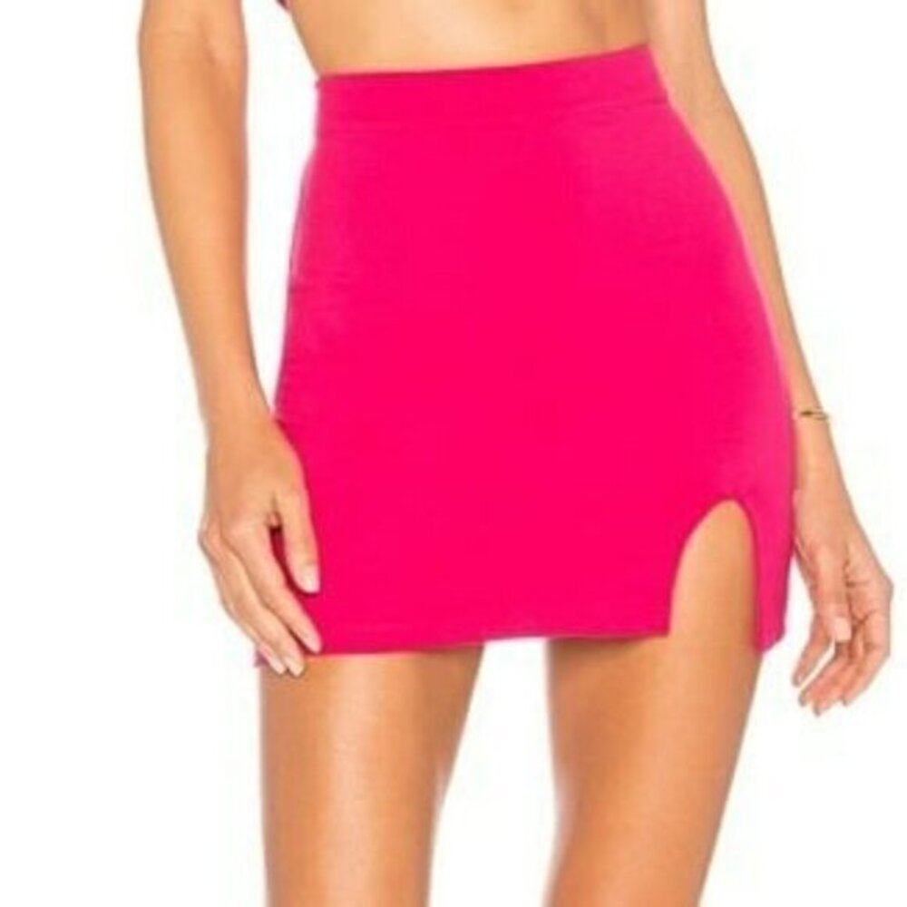 h:ours Clayton Skirt - Hot Pink
